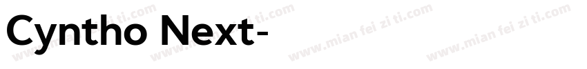 Cyntho Next字体转换
